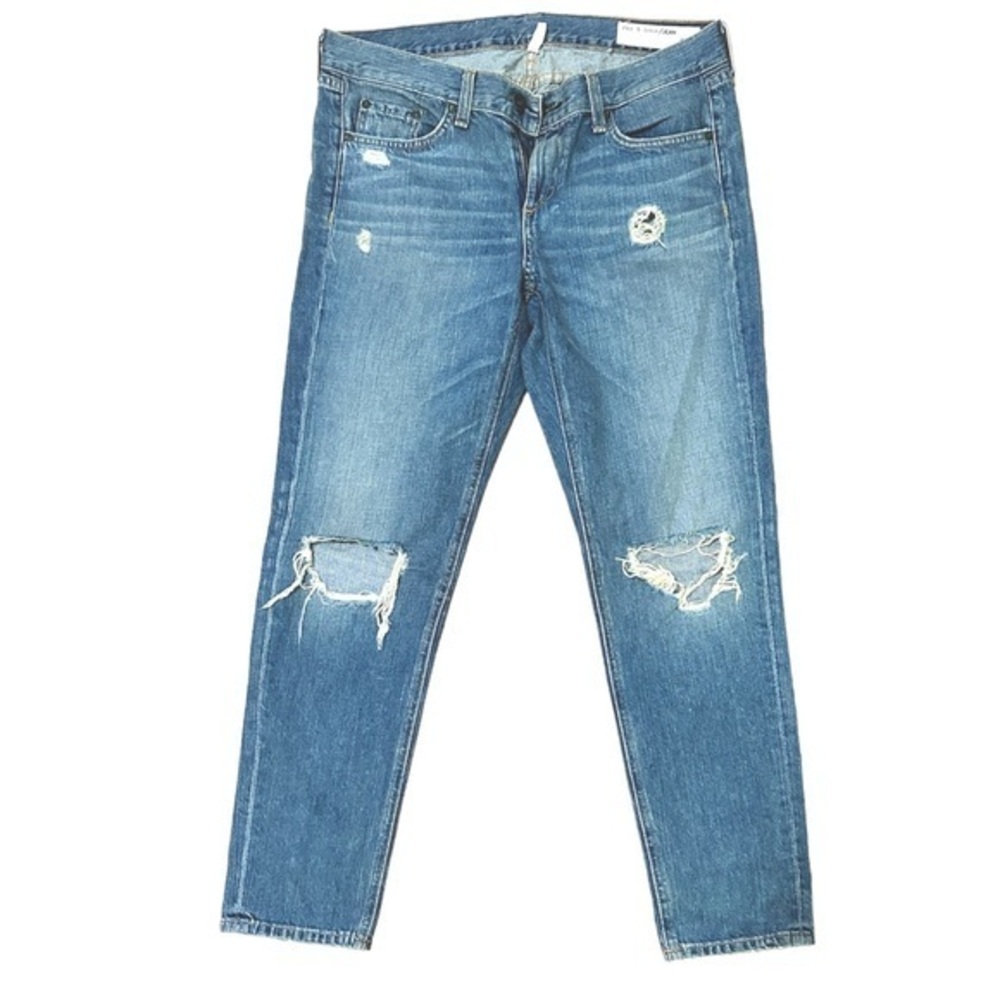 RAG & BONE DISTRESSED DENIM JEANS